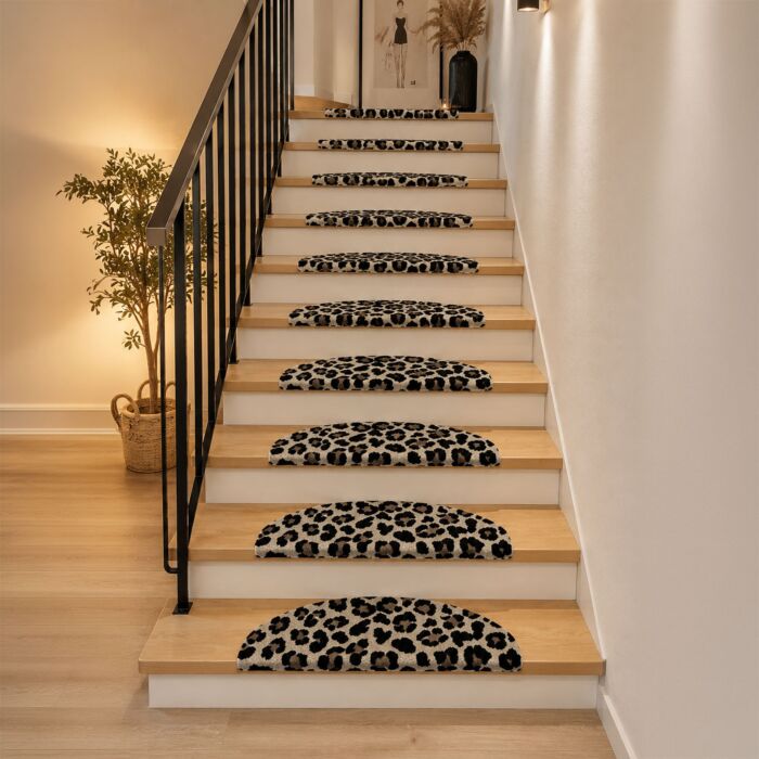Tapis d'escalier Safari, lot de 15