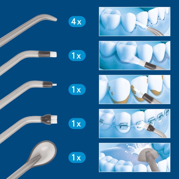 Hydropulseur VITALmaxx avec 8 embouts