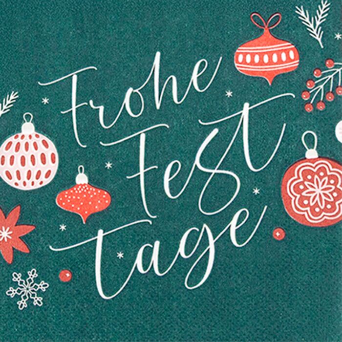 Cocktail-Servietten Frohe Festtage