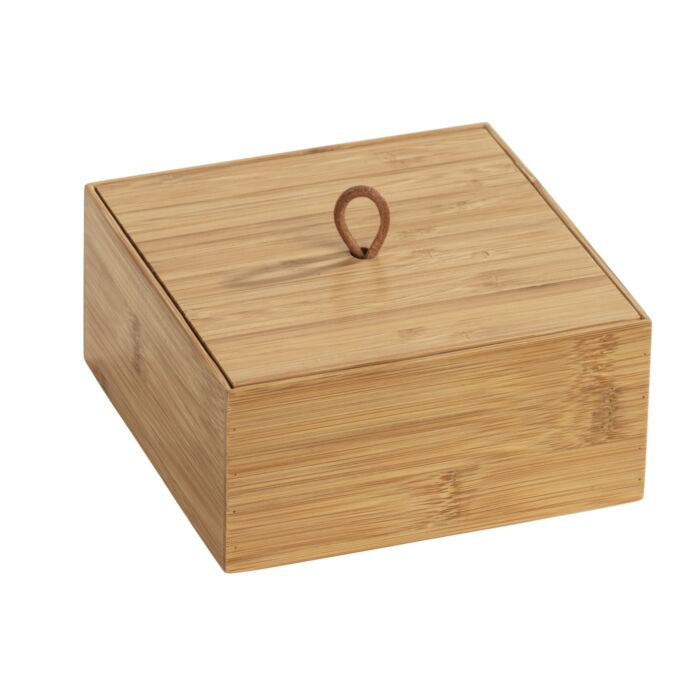 Box mit Deckel Terra aus Bambus, 15x15x7 cm