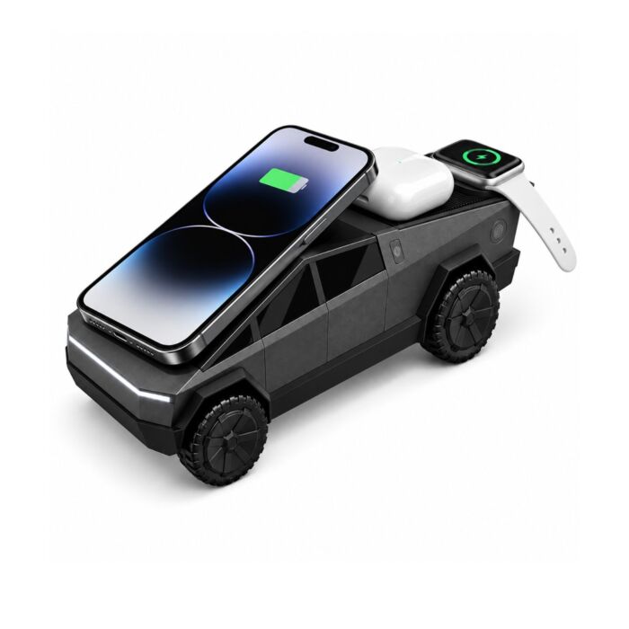 CYBERBEAT Bluetooth-Desktop Speaker mit Wireless Charging