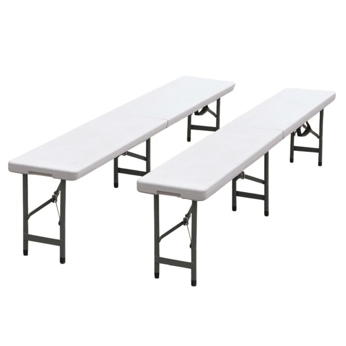 Lot de 2 bancs pliants