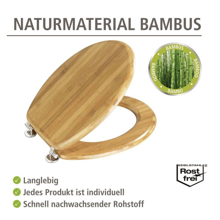 Abattant de WC Premium bambou