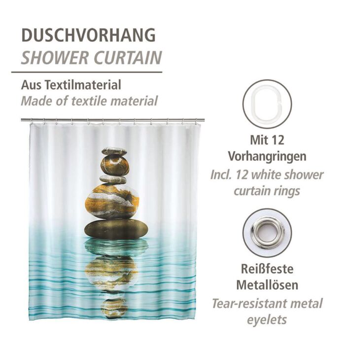 Duschvorhang Meditation