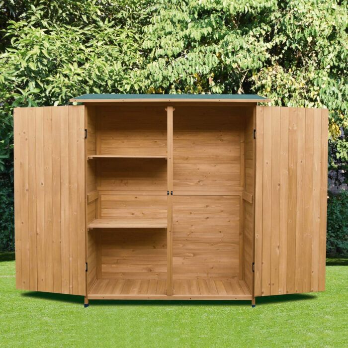 Geräteschrank aus Fichtenholz