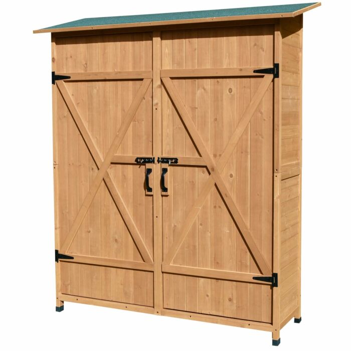 Geräteschrank aus Fichtenholz