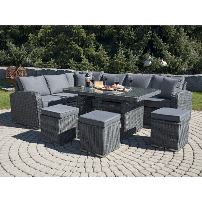 Rattan 8er Sitzgruppe Mit Esstisch Gunstig Kaufen Lehner Versand
