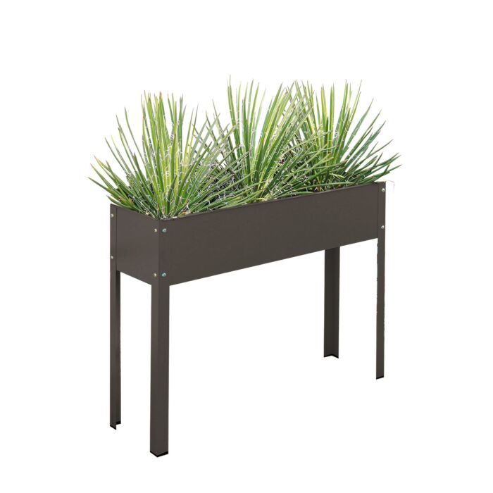 Balkon Hochbeet 80x100x30 cm anthrazit
