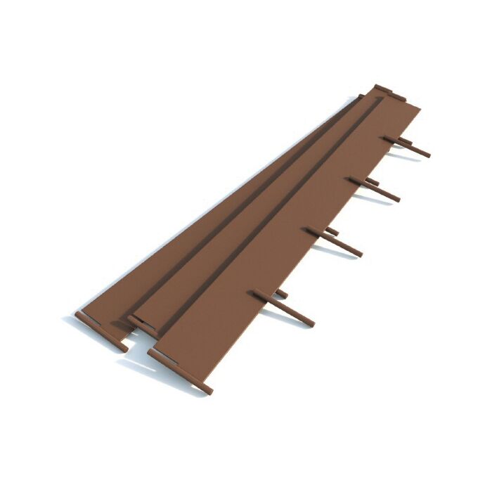 Bordure de plate-bande en métal, lot de 10 à 100 cm