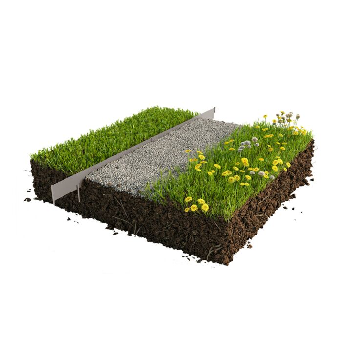 Bordure de plate-bande en métal, lot de 10 à 100 cm