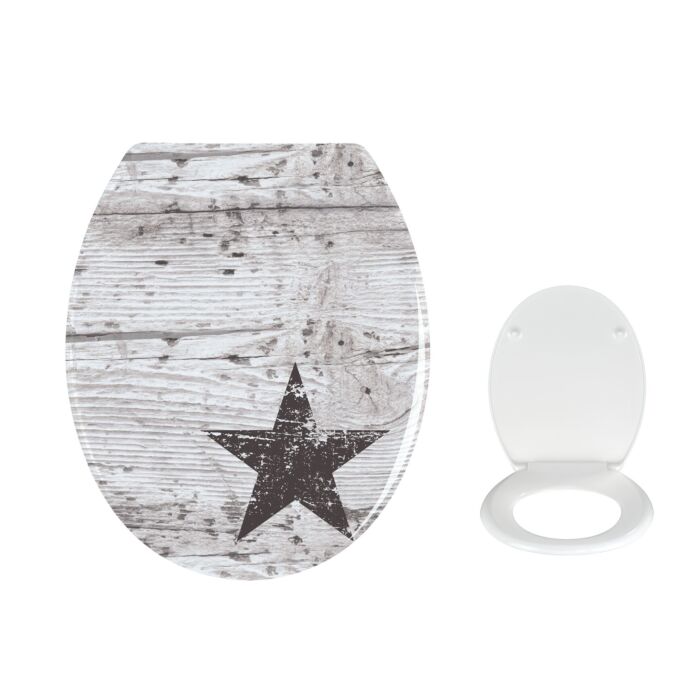 Lunette WC Star au look shabby chic ⋆ Lehner Versand