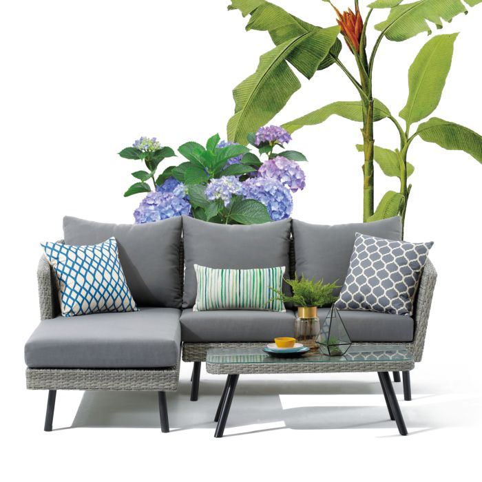 RattanGartenlounge günstig aus Wicker & Alu ⋆ Lehner Versand