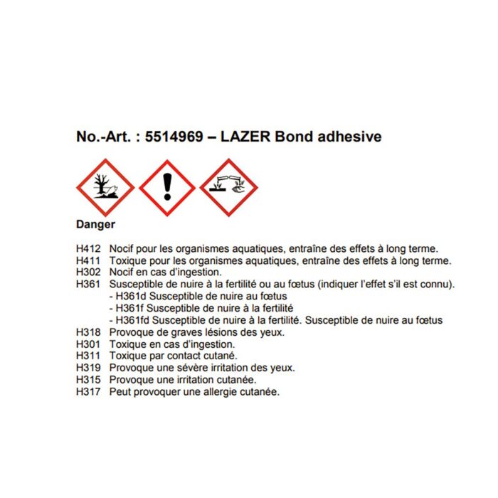 Lazer Bond résine plastique liquide avec lumière UV