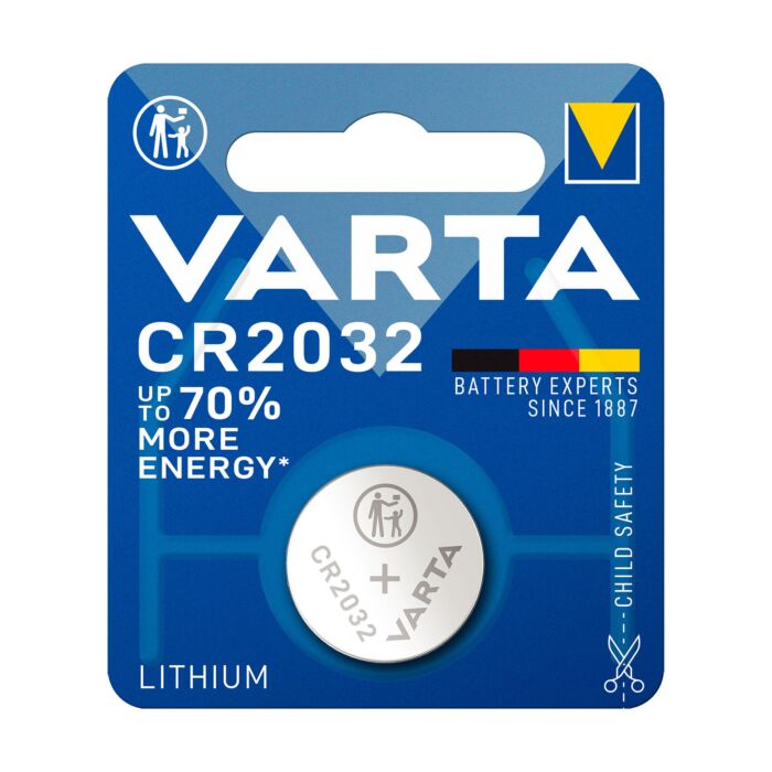 Knopfzellenbatterie CR2032, Lithium,1 Stück main product photo