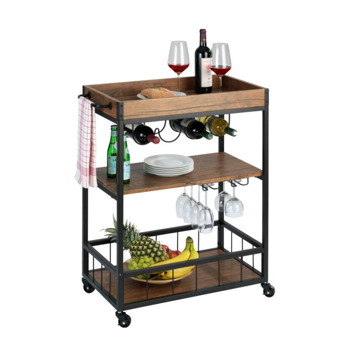 Küchenwagen Rustico mit abnehmbarem Tablett main product photo