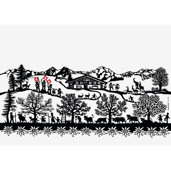 Papiertischset Swiss Tradition