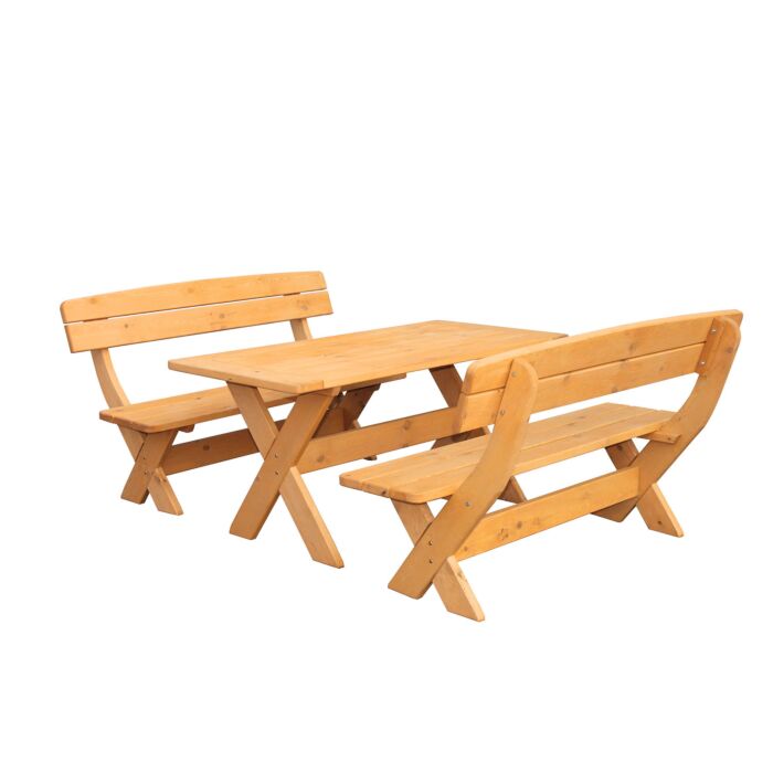 Massivholz Tisch- und Bankgarnitur München main product photo