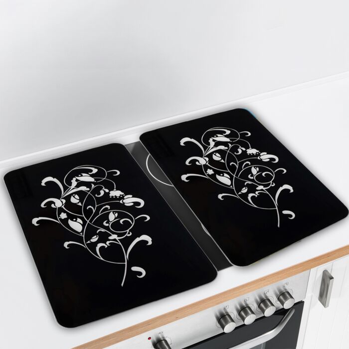Glas-Abdeckplatten Ornamento nero main product photo