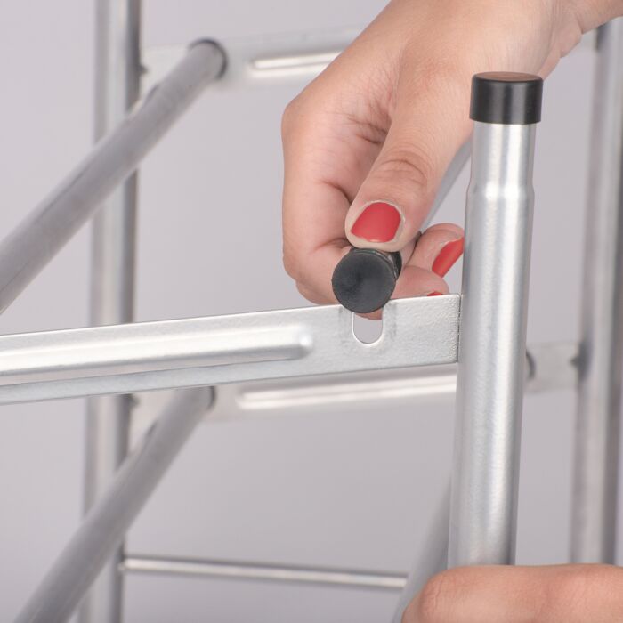 Teleskop-Schuhregal Click, individuell ausbaufähig