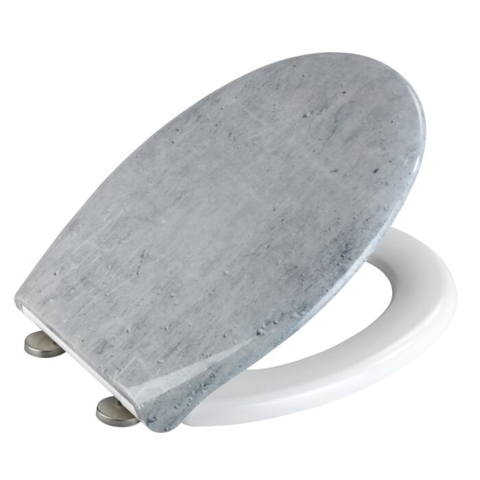 WC-Sitz Concrete mit Absenkautomatik grau meliert main product photo