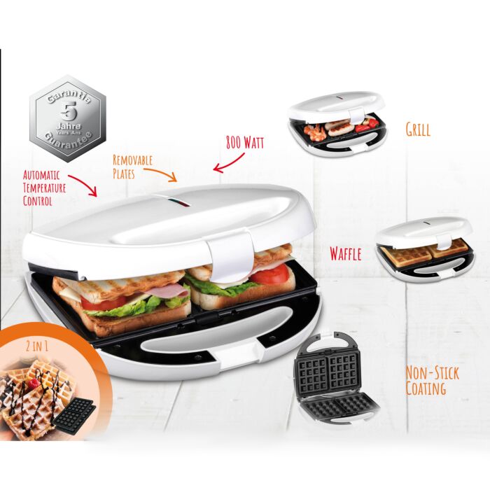 Trisa Sandwich Toaster Tasty Snack 2 in 1