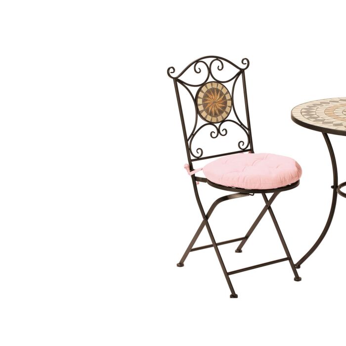 Bistro-Set Mosaik 3-teilig schwarz