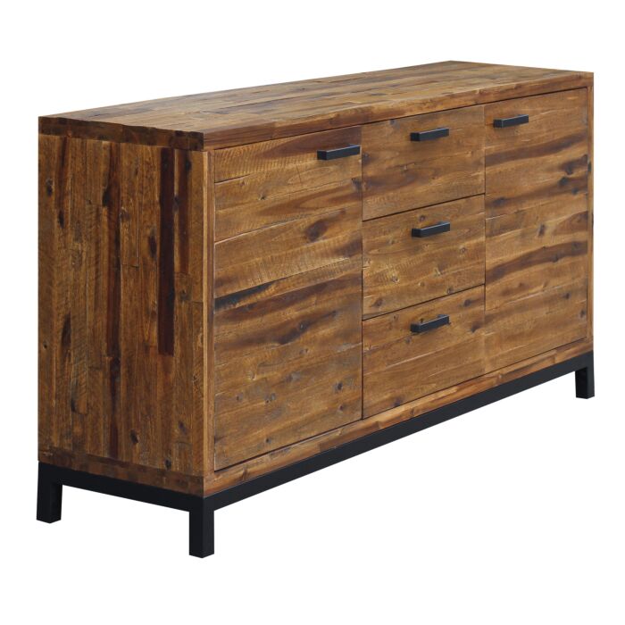Sideboard Gremio Akazie, 2 Türen, 3 Schubladen
