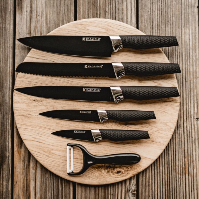 Messer-Set Premium black 6-teilig