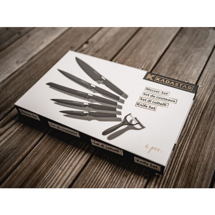 Messer-Set Premium black 6-teilig