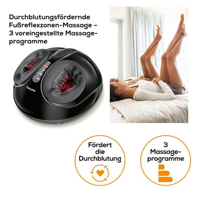 Appareil de massage des pieds Beurer avec fonction chauffante commutable