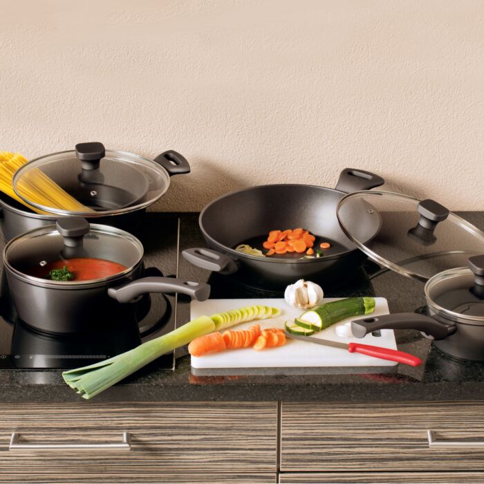 Pfannen-Set 8-teiligg Aluminium main product photo