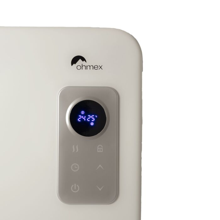 Radiateur électrique Ohmex avec affichage LED et bluetooth