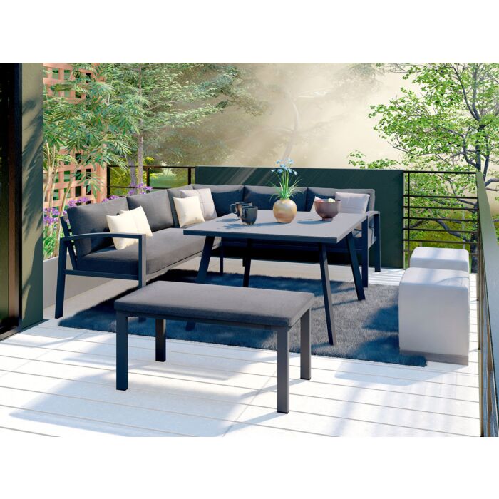 Image of Lounge-Set Wellington 3-teilig schwarz bei Lehner Versand Schweiz