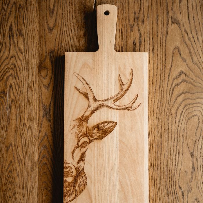 Planche en bois Zoom avec motif de cerf