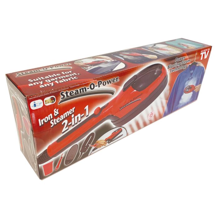 Steam-O-Power Bügeleisen und Dampfglätter 2 in 1