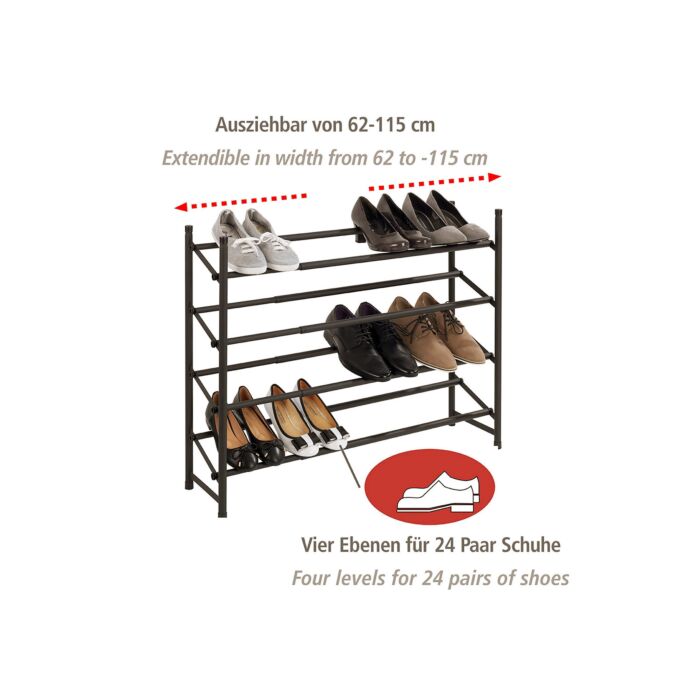 Schuhregal ausziehbar und ausbaufähig