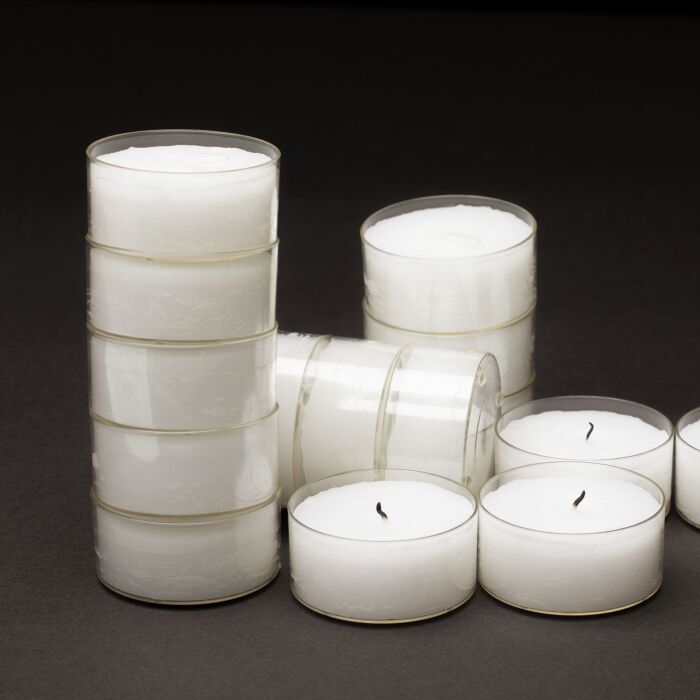 Maxi-bougies à réchaud, 56 mm, 16 pièces, blanches