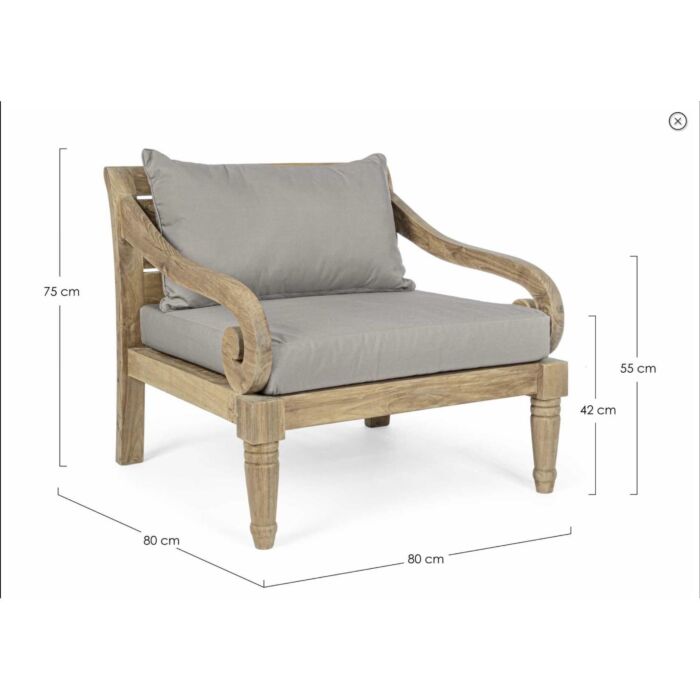 Image of Sessel Matara, LxBxH 80x80x75 cm bei Lehner Versand Schweiz