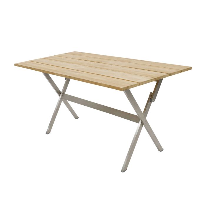Balkon-Klapptisch Teak rechteckig