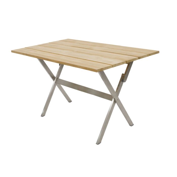 Balkon-Klapptisch Teak rechteckig