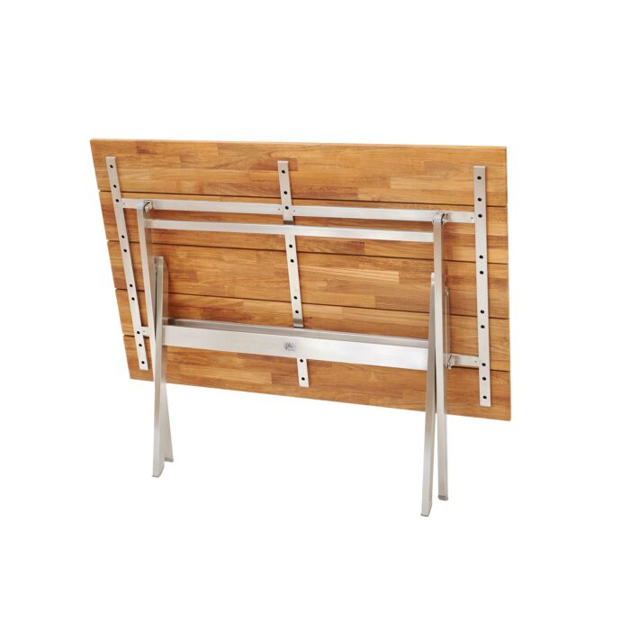 Balkon-Klapptisch Teak rechteckig