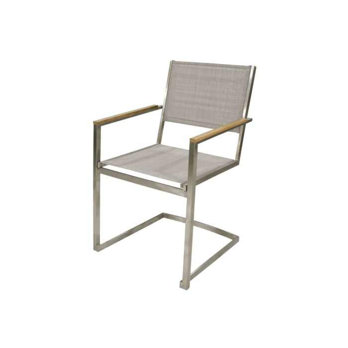 Image of Gartenstuhl Freischwinger hellgrau bei Lehner Versand Schweiz