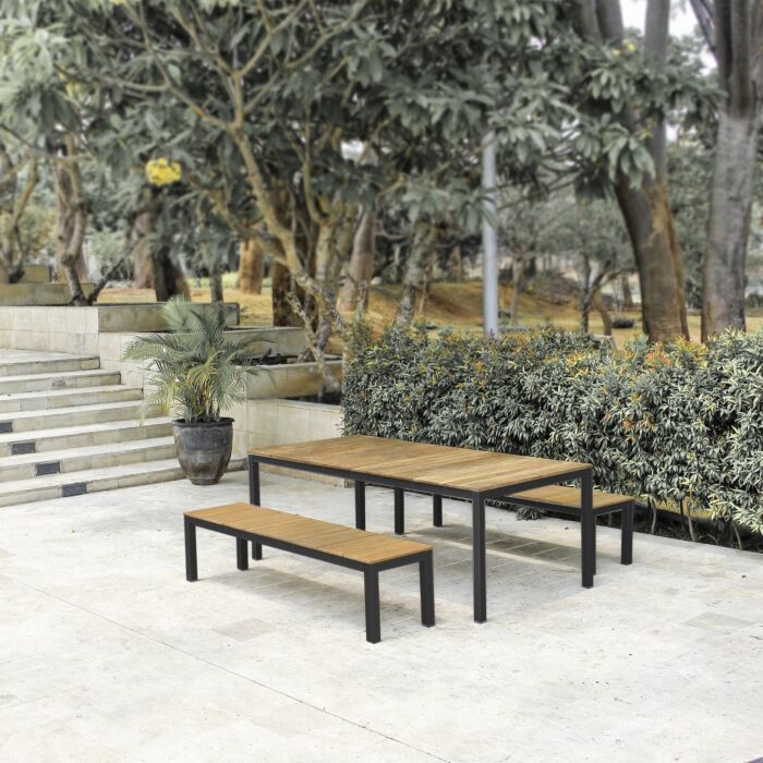 Banc de jardin en teck massif
