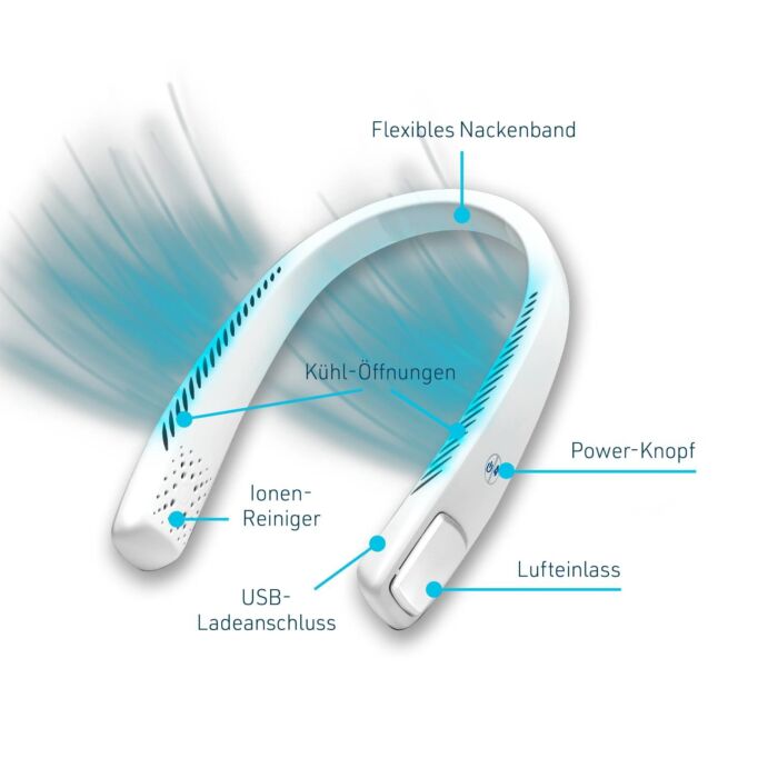 Livington Cool2Go, Ventilator mit Nackenband