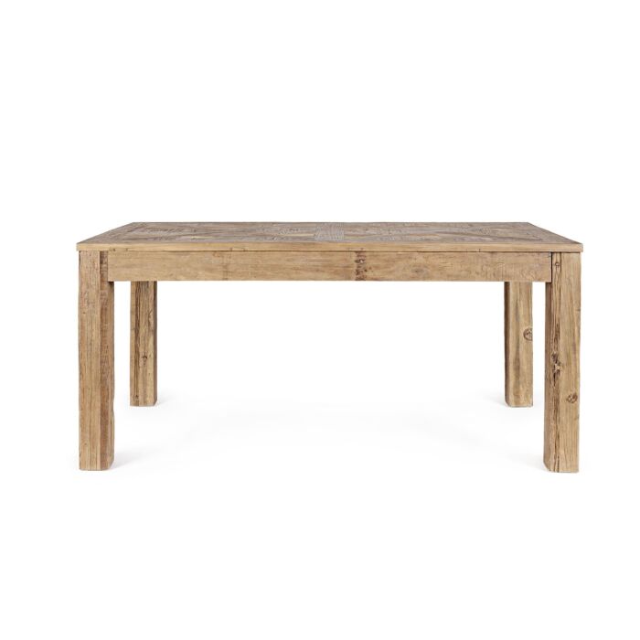 Holztisch aus recyceltem Ulmenholz