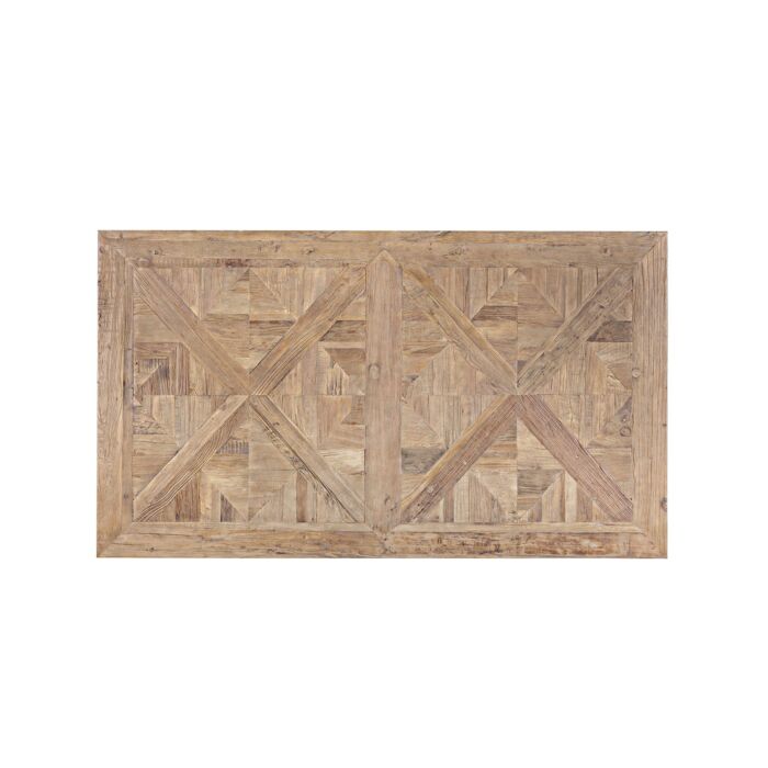 Holztisch aus recyceltem Ulmenholz