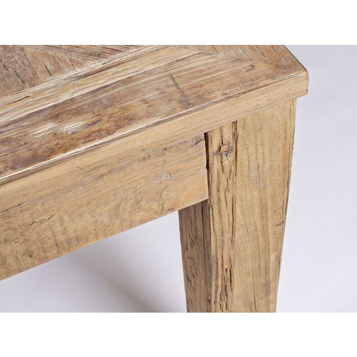 Holztisch aus recyceltem Ulmenholz