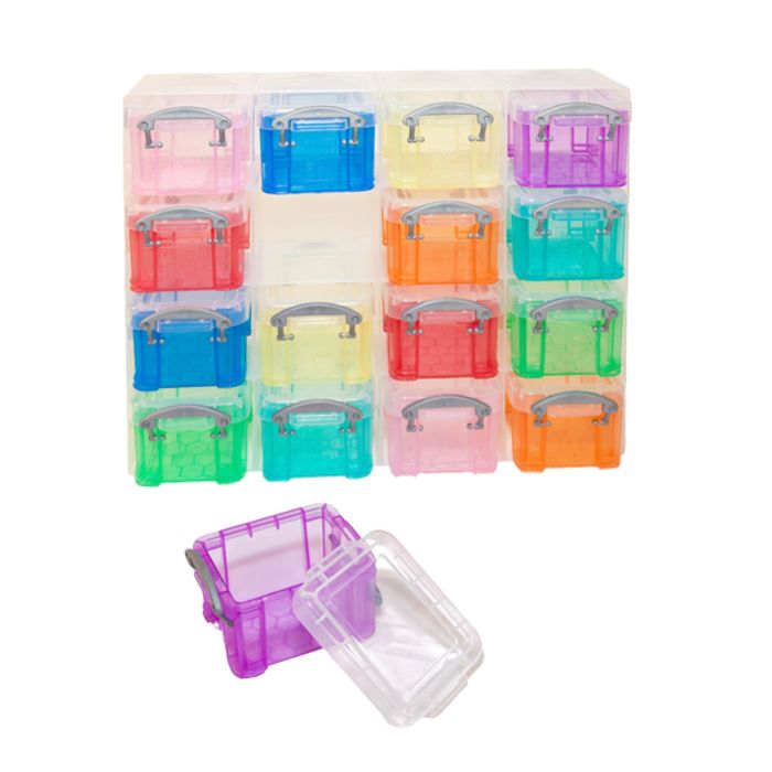 Grande boîte de rangement contenant 16 petites boîtes, en couleur ⋆ Lehner  Versand