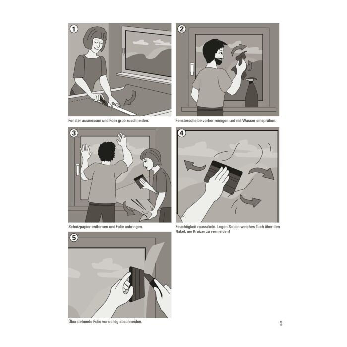 Film-miroir statique, argent