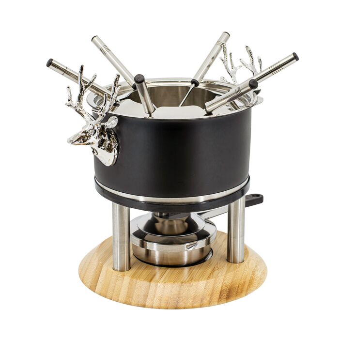 Image of Kadastar Fleischfondue-Set Deer Deluxe, schwarz bei Lehner Versand Schweiz